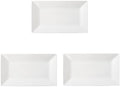Porlien 12-inch White Porcelain Serving Platters for Party, Wedding
