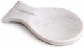 Handmade Marble Spoon Rest, Big White