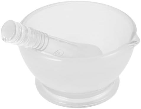 Glass Pestle and Bowl Set 75ml with Non Slip Base