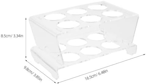 Egg Storage Box 12-slot Stackable for Refrigerator, Acrylic