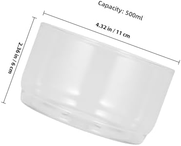 2pcs High-boron Glass Mixing Bowls for Kitchen Baking