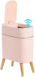 Automatic Bathroom Trash Can, Pink Gold