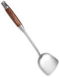 Long Handle Wok Spatula, 18/10 Stainless Steel Wok Utensil