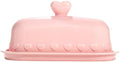 Paris Hilton Heart Knob Butter Dish, Iconic Stoneware With Heart