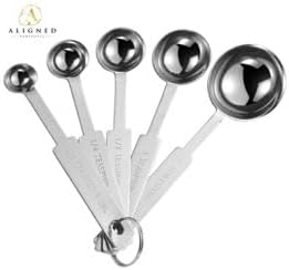 Premium No Rust 10-Piece Stainless Steel Measuring Cups & Spoons Set, Cups and - Image 4