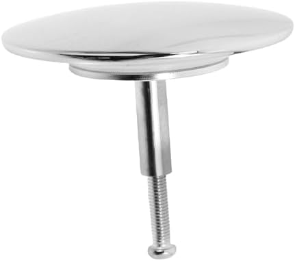 Bathtub Drain Stopper with Overflow Cover, Copper Silver Plug