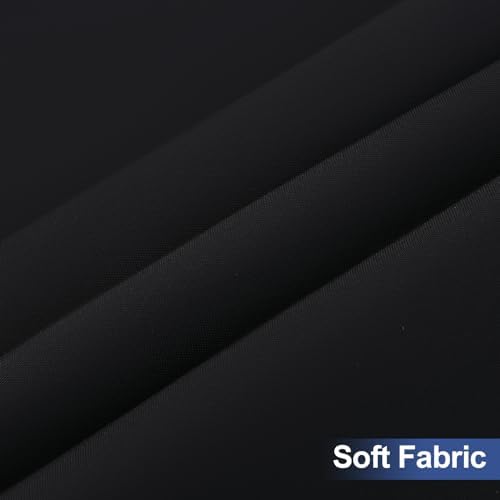 homing 2 Packs 6 Foot Rectangle Black Elastic Fitted Table Cloth