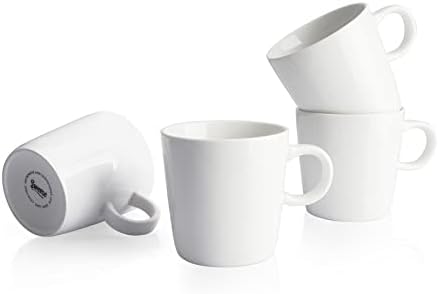 Sweese 5oz Porcelain Espresso Cups Set of 4, Mini Coffee Mugs