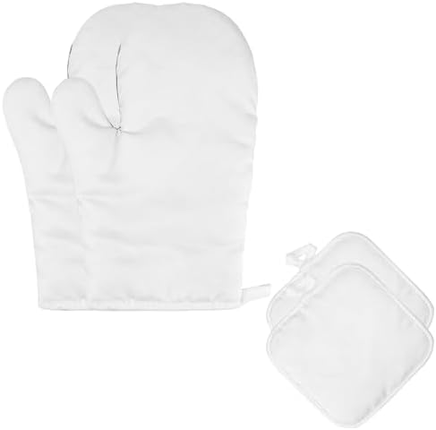 4-Piece Blank Sublimation Oven Mitt and Pot Holder Set