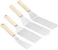 Amazon Basics 4-Piece Stainless Steel BBQ Tool Set, Silver