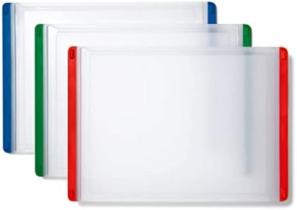 OXO Good Grips 3-Piece Plastic Everyday Cutting Board Set - Red, Green, Blue