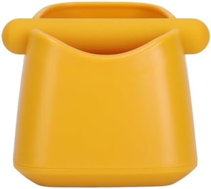 Yellow ABS Coffee Knock Box Removable Knock Bar Grind Waste Dump Bin