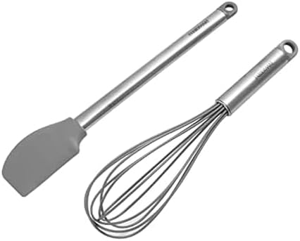 Farberware Pro Whisk and Spatula Set, Stainless Steel Handles with
