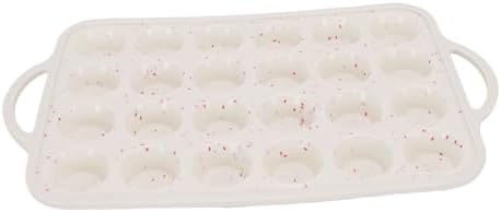 Focket Silicone Muffin Pan, 24 Cup Nonstick Silicone Cupcake Pan, Mini
