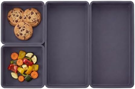 Silicone Baking Sheet Bakeware 4-Pack for Meal Prep