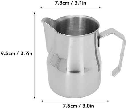 350ml 304 Stainless Steel Milk Frothing Pitcher with Olecranon Spout