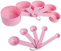 Inmorven 10pcs Measuring Cups and Spoons Set, BPA-Free Plastic Kitchen