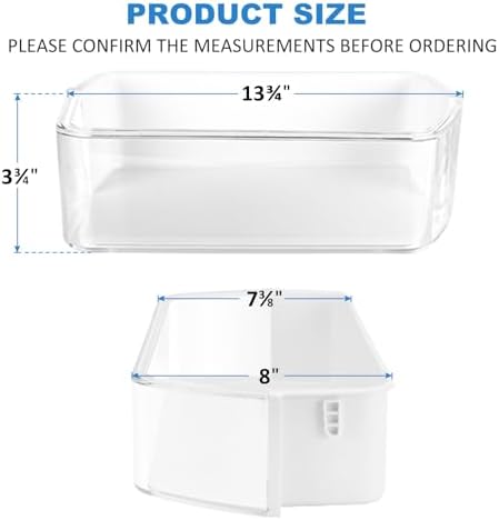 DA97-12650A Door Shelf Basket Bin Compatible with Samsung RF260