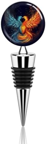 Fire And Water Phoenix Wine Stopper Vacuum Alloy Wine Bottle Stopper