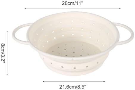 DONGKER Collapsible Colander Strainer,Foldable Silicone Draining