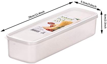 2Pcs Pasta Storage Container Kitchen Spaghetti Food Storage Box