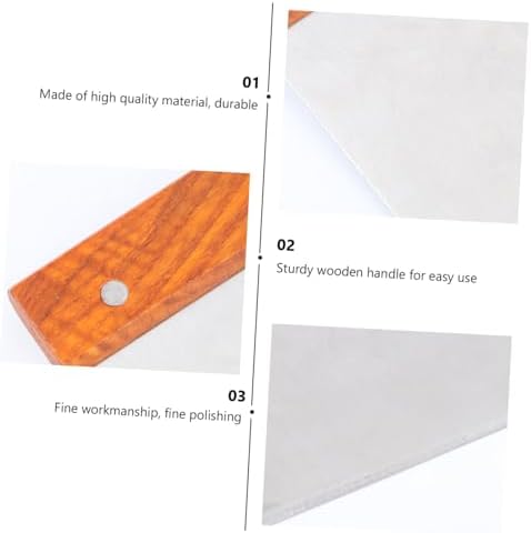 Wood Handle Flour Scraper Dough Cutter Stainless Steel