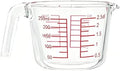Glass Measuring Cup,Included Strainer, 1-Cup, Clear Measuring Jugs