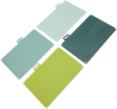 4 Piece Color Coded Cutting Board Set, Plastic Chopping Boards, Non