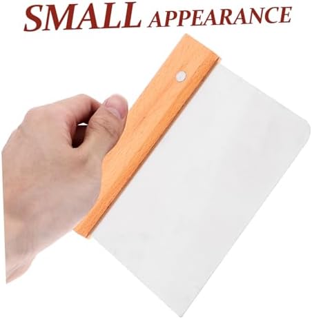 Stainless Steel Dough Scraper with Wood Handle, Bench Cutter for