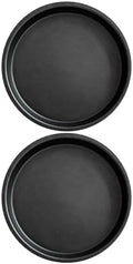2pcs Microwave Crisper Pan: 9 Inch Cookware Crispy Plate Fry Pan