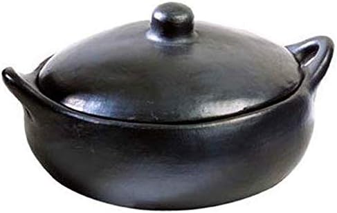 Authentic Chamba Casserole - Elegant Handmade Black Clay Cooking Pot