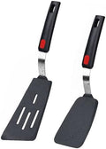 Silicone Spatula Turner Set of 2, 600°F Heat Resistant Cooking