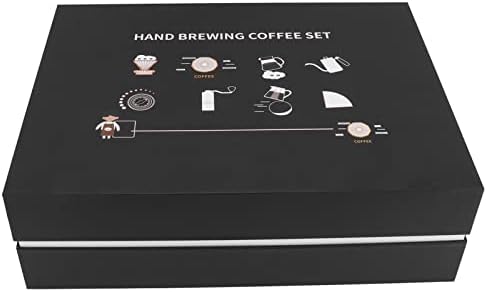 Pour Over Coffee Maker Set, 5-Piece Drip Coffee Kit with Glass
