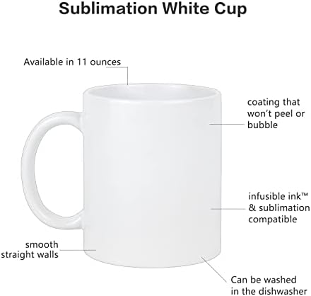 6Pcs 11oz Sublimation Blank Ceramic Coffee Mugs