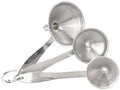 Large Small Funnel Set of 3 Stainless Steel Kitchen Funnel Set with