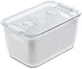4.5L Vegetable and Fruit Storage Container,Transparent Fresh Keeping