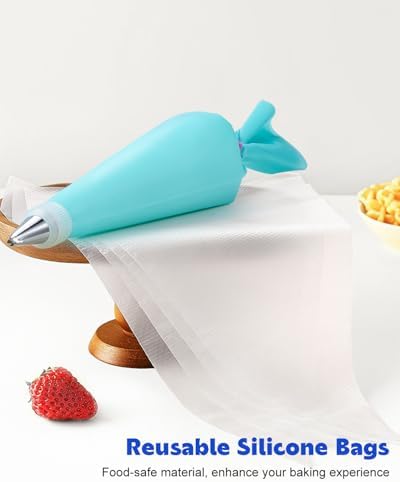 176PCS Piping Bags and Tips Set,Cake Decorating Frosting Pastry Kit
