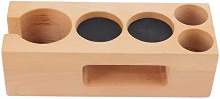 Wooden Coffee Tamping Station, Wood Coffee Filter Tamper Holder Wooden