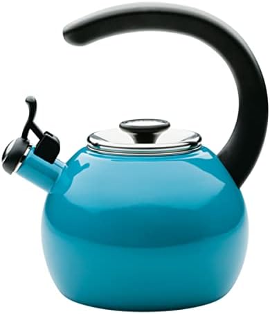 Circulon Enamel on Steel Whistling Tea Kettle, 2-Quart
