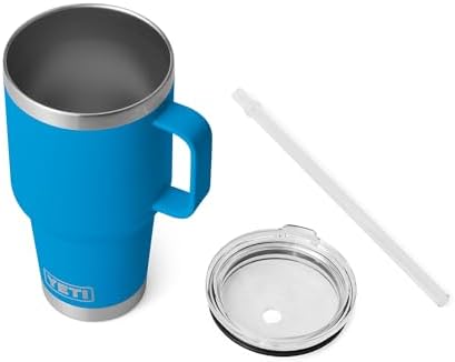 YETI Rambler 35 oz Straw Mug, Big Wave Blue