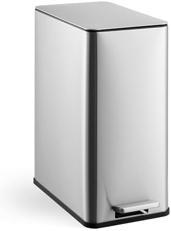 Garvee 4 Gal Stainless Steel Step-On Trash Can