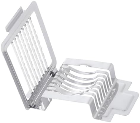 Stainless Steel Egg Slicer with 8 Cutting Wires, One-press Even Slices