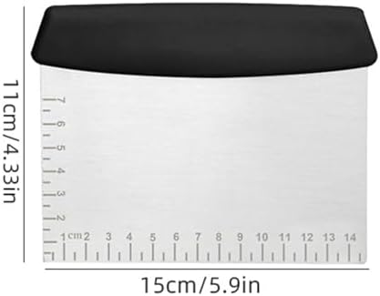 Dough Bench Scraper Engraved Measuring Scale Multipurpose