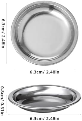 6pcs Stainless Steel Tea Bag Holder Drip Tray Tea Infuser Rest Saucer