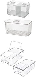SANNO Fridge Produce Saver Stackable Refrigerator Organizer Vegetable