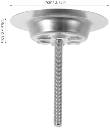 Lurrose 1 Set Kitchen Sink Drain Cover - 70mm/2.8inch Stainless Steel