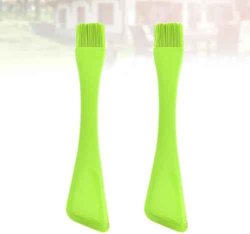 2pcs Dual Head Silicone Baking Brush with Comfortable to Hold Handle