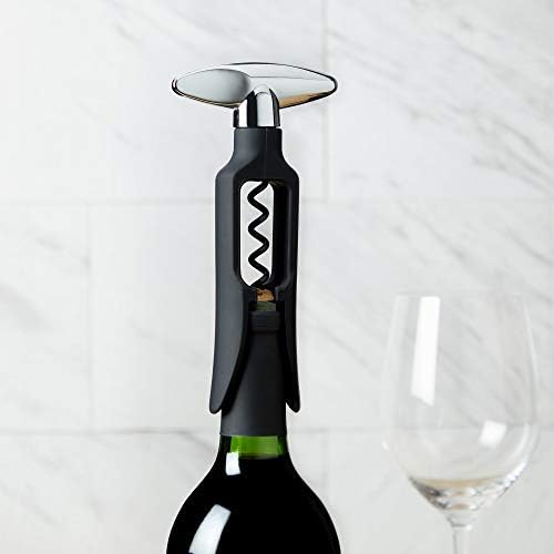 True Self Pulling Corkscrew Wine Opener, Durable Plastic with Easy