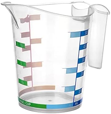 Tribello Measuring Cup Set 1 Cup and 1 Quart Plastic, With Easy To