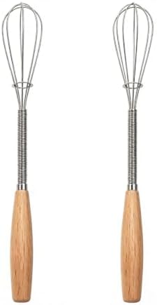 ARFUKA Mini Whisk Stainless Steel Wire Small Egg Whisk, Pack of 2